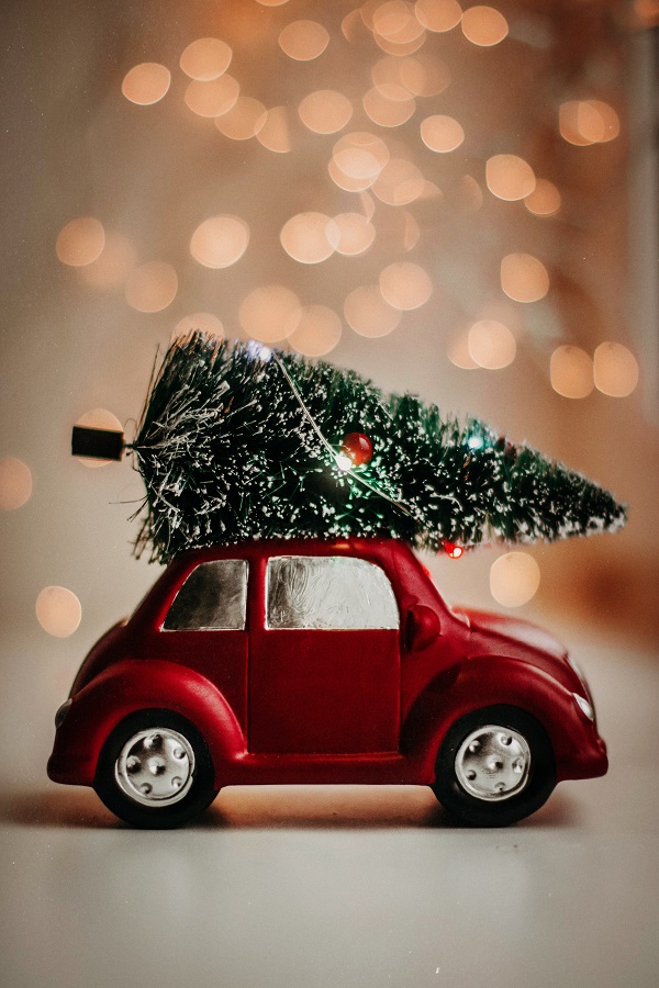 Christmas Tree On A Toy VW Beetle Christmas Tree On A Toy VW Beetle